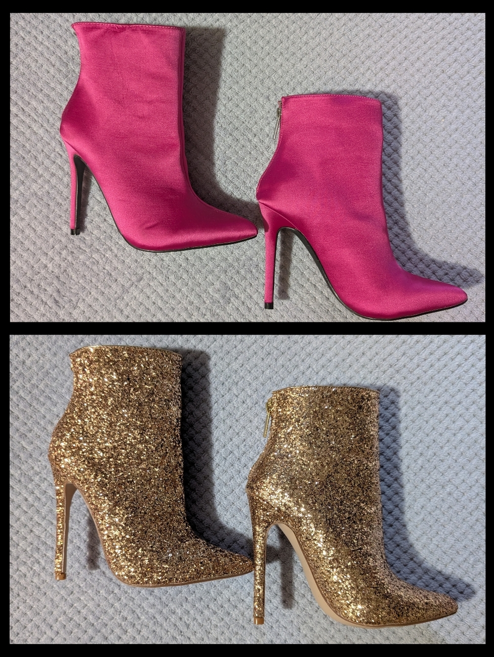 JustFab - 2 Pairs Stiletto Heel Boots